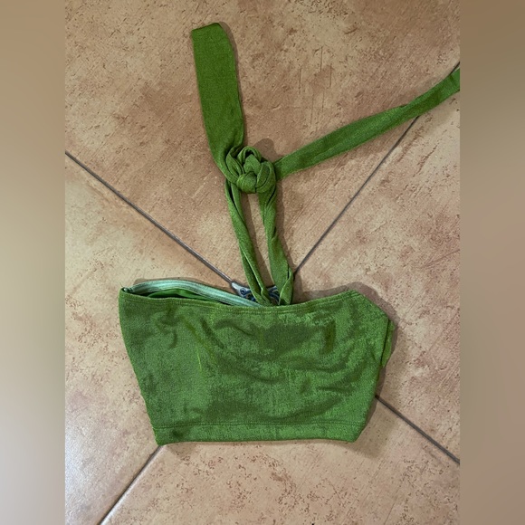 Princess Polly green crop top - Picture 6 of 6